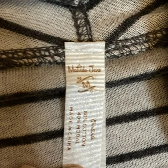 Matilda Jane womens Medium cardigan drape front long sleeve grey Kendra casual - Picture 3 of 5